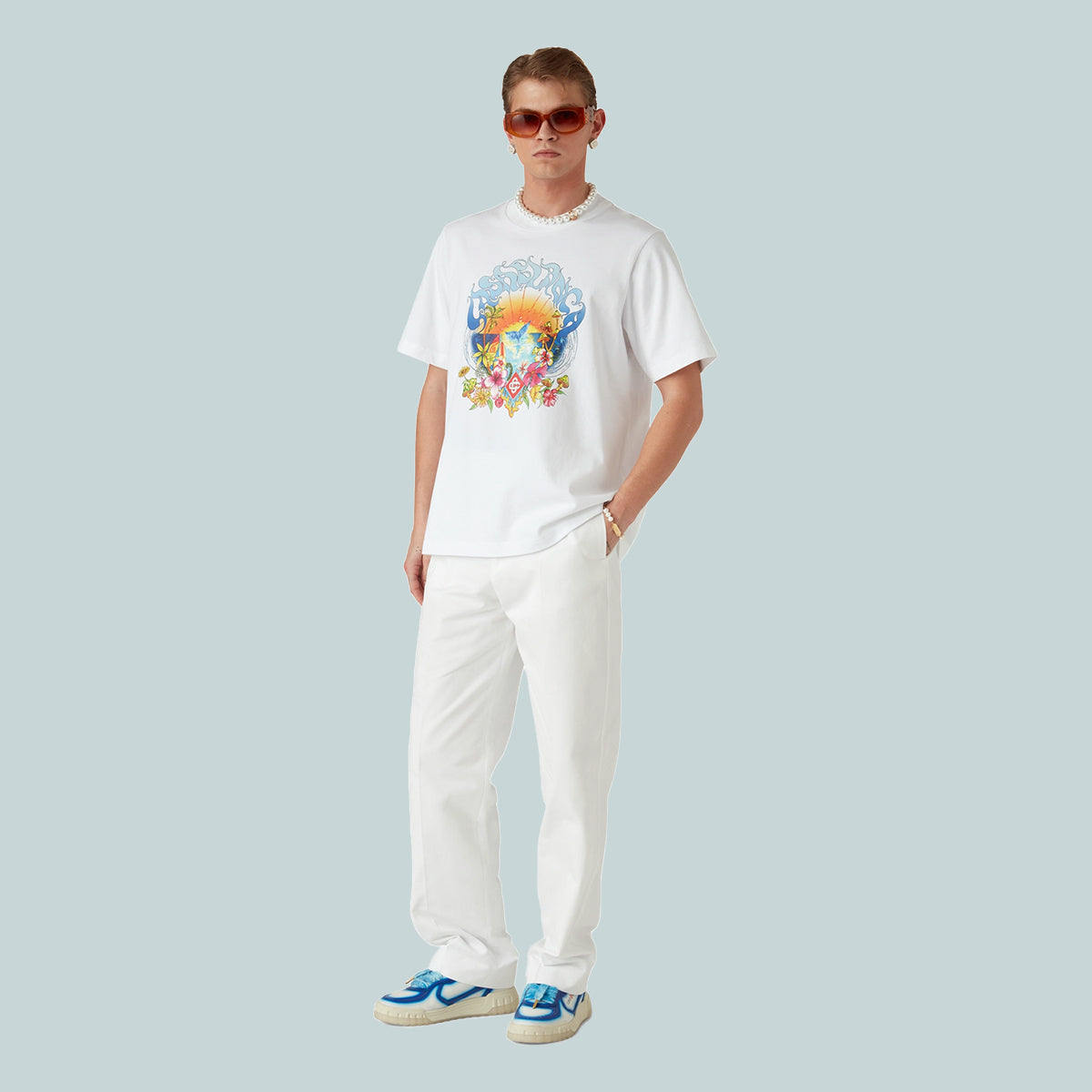 Surf Trip Printed T-Shirt White