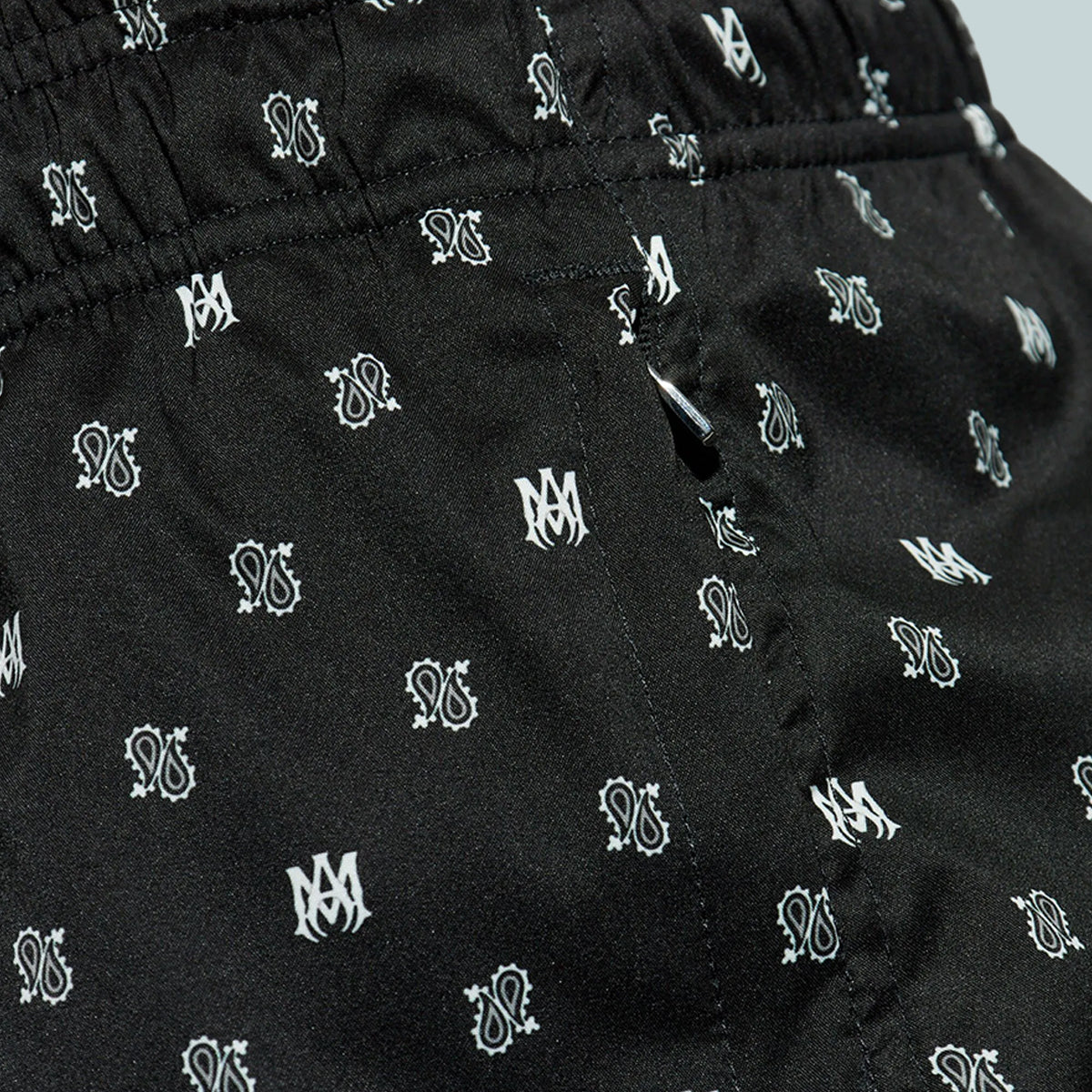 MA Paisley Swim Trunk Black