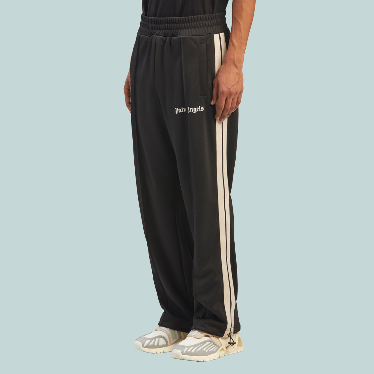 Classic Loose Track Pants Black Off White