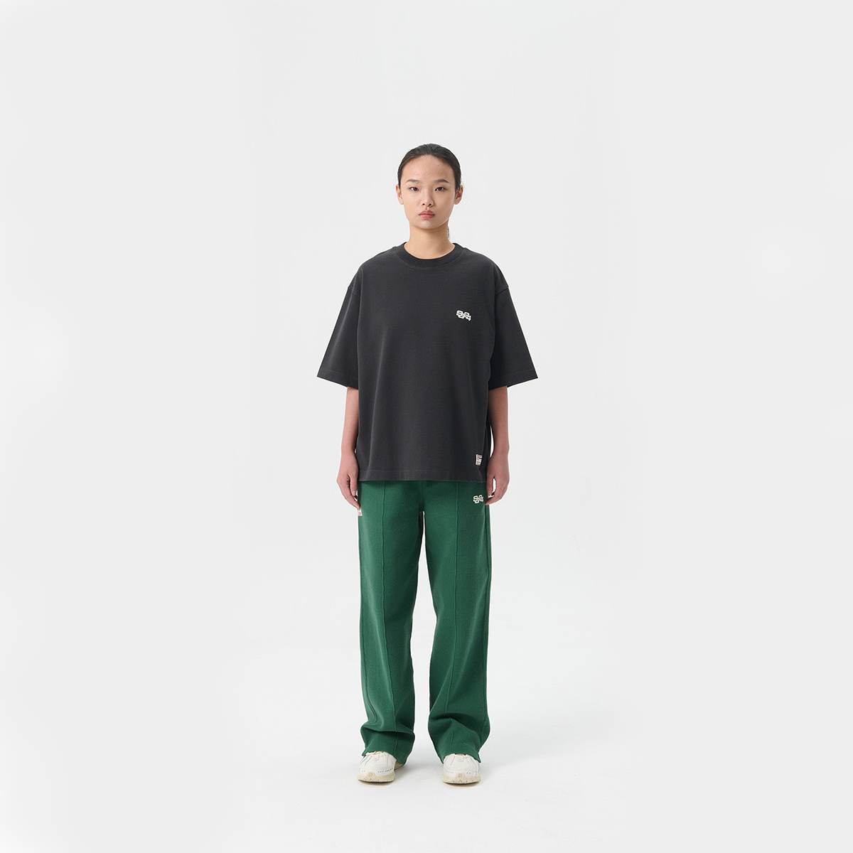 Stack Logo Icon Tee Jet Black