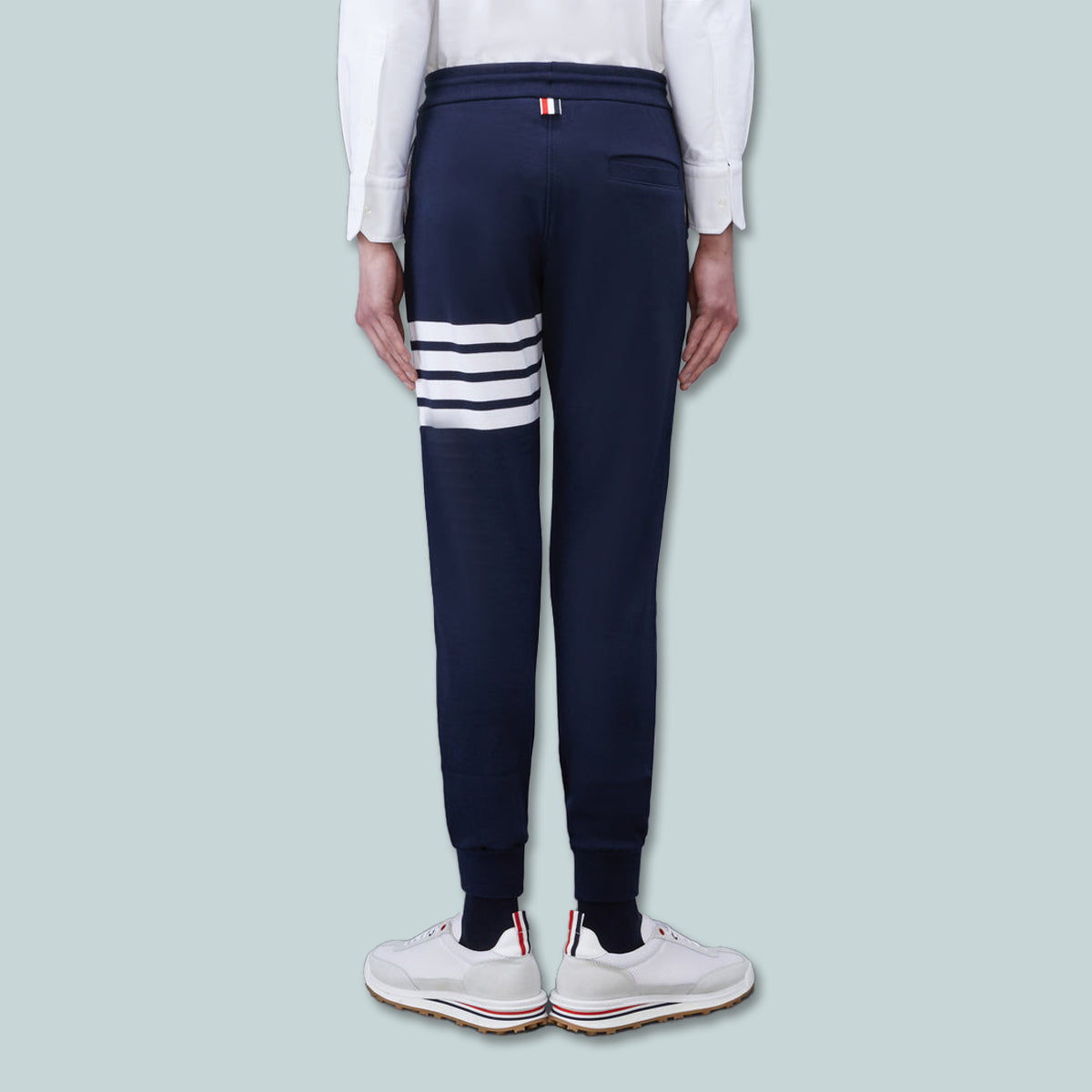 Classic Loopback 4-Bar Sweatpants Navy