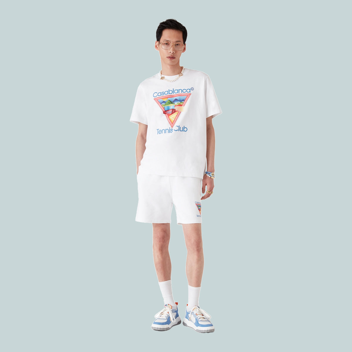 Tennis Club Icon Printed T-Shirt White