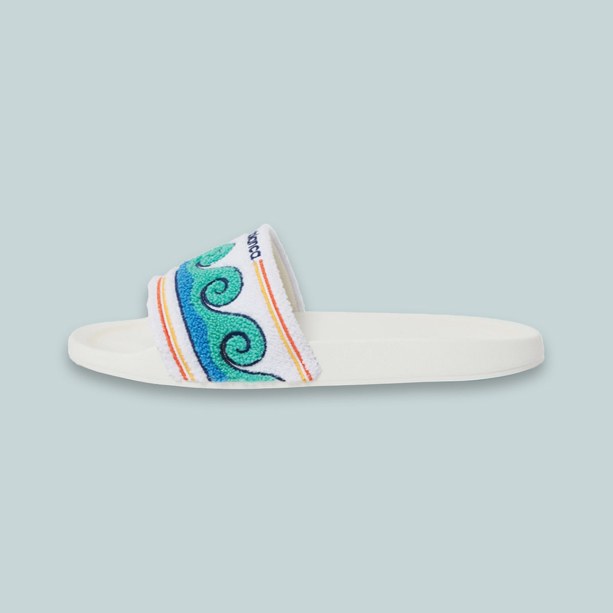 Women's Greco Wave Terry Slider White