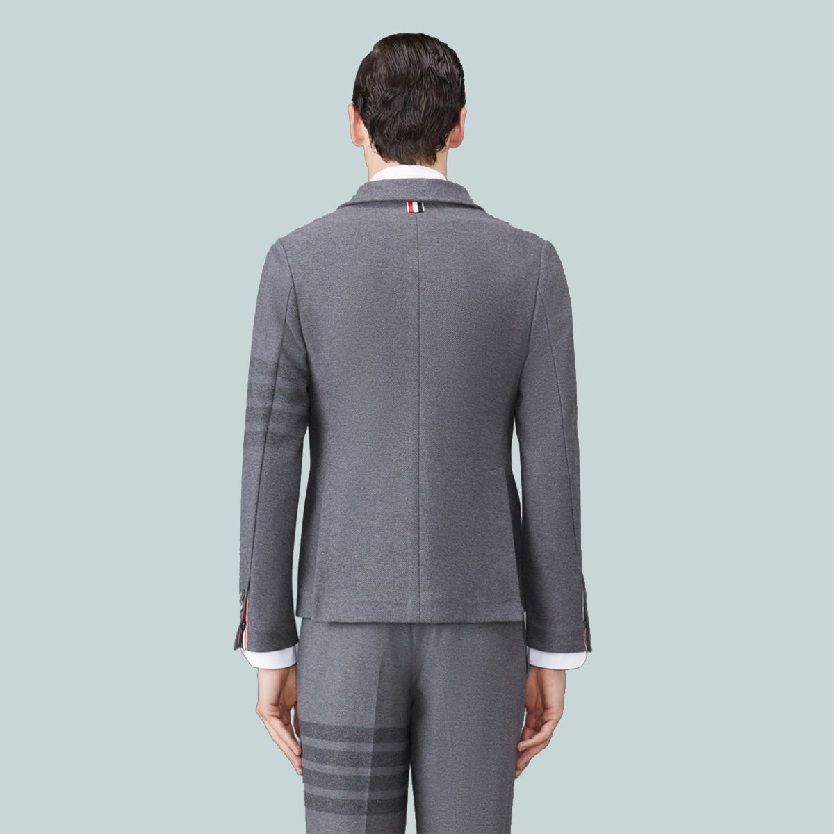 Double Face Tech Twill Sport Coat Tonal Grey