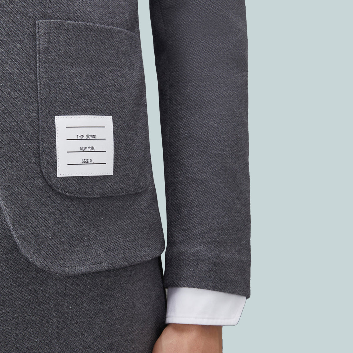 Double Face Tech Twill Sport Coat Tonal Grey