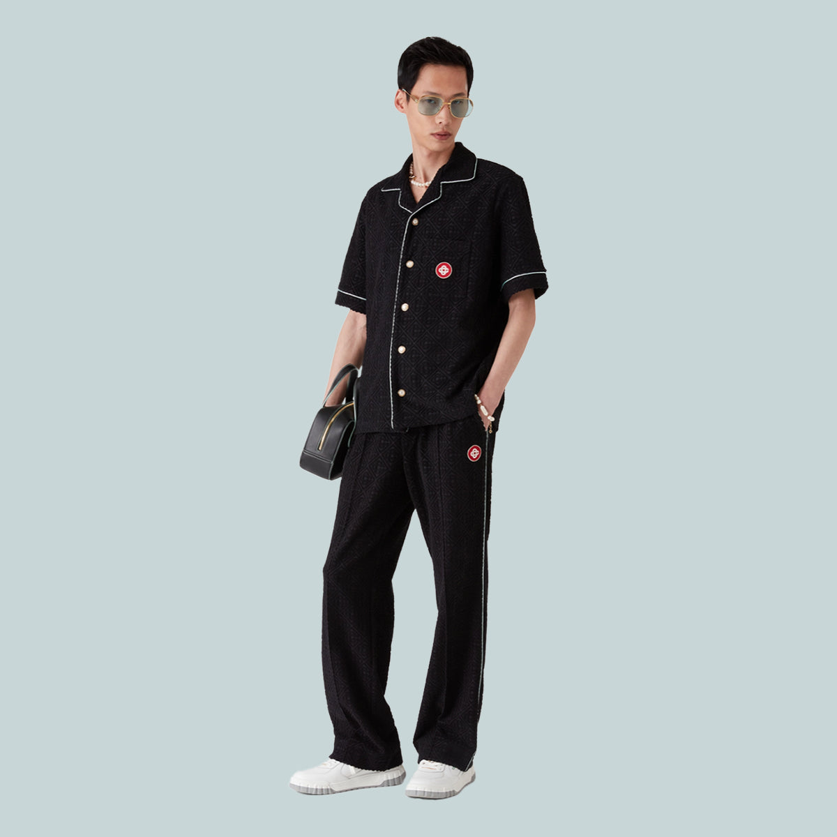 Men's Towelling Joggers Black