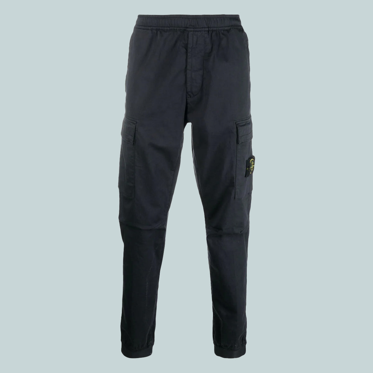 Tapered Trousers Navy Blue