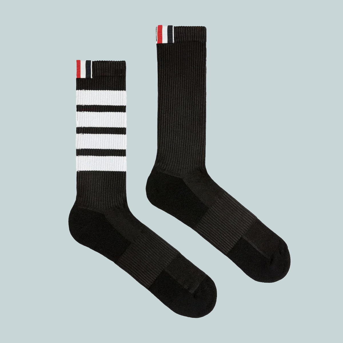 Tech 4-Bar Mid Calf Socks Black