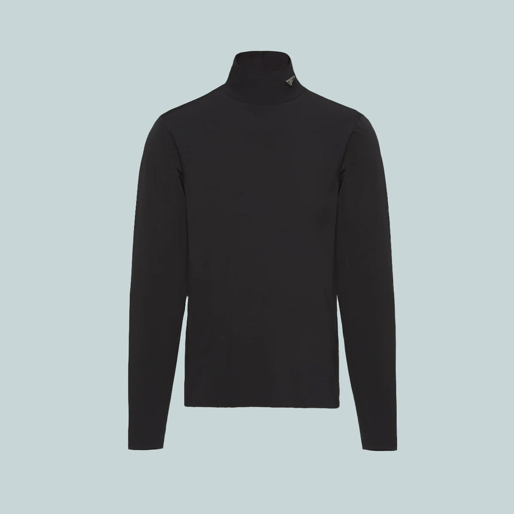 Prada | Technical jersey mock turtleneck | GLDNN SHOP