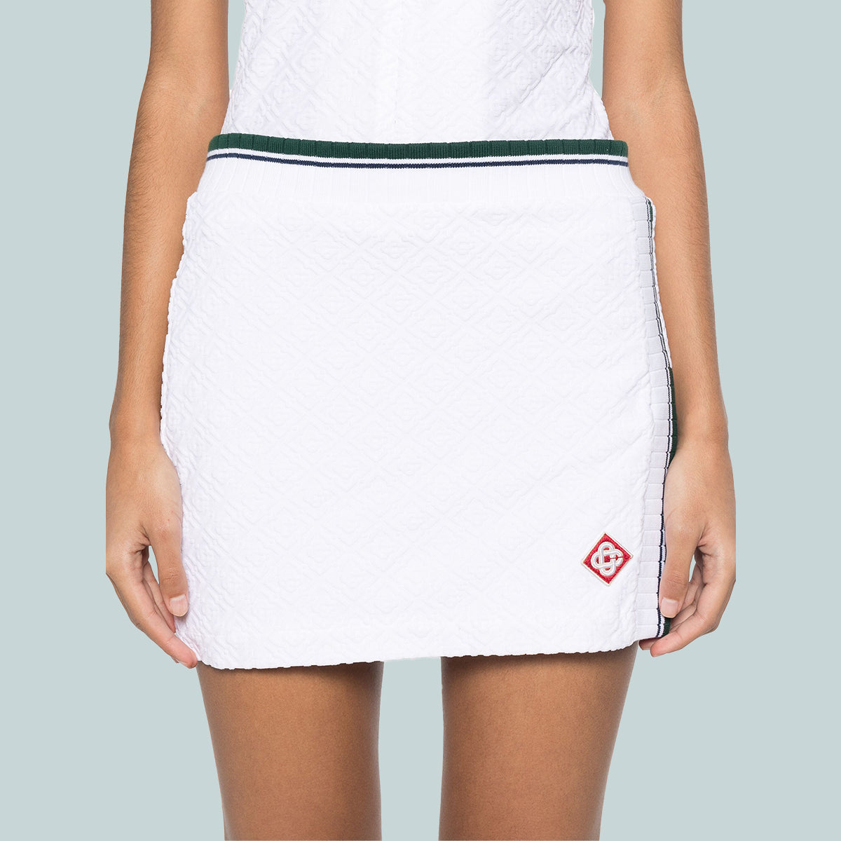 Women&#39;s Side Slit Mini Skirt White