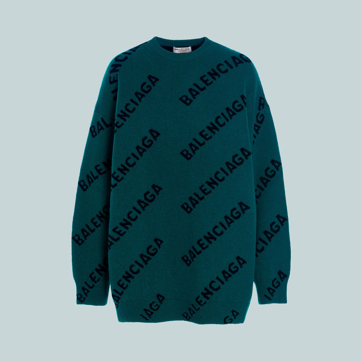 Balenciaga all over logo sweater