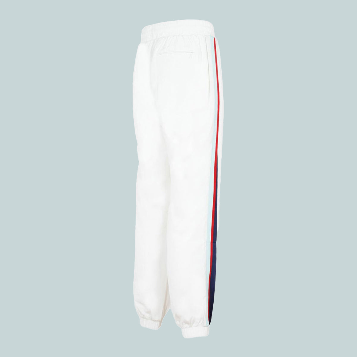 Side Panelled Shell Suit Track Pant White