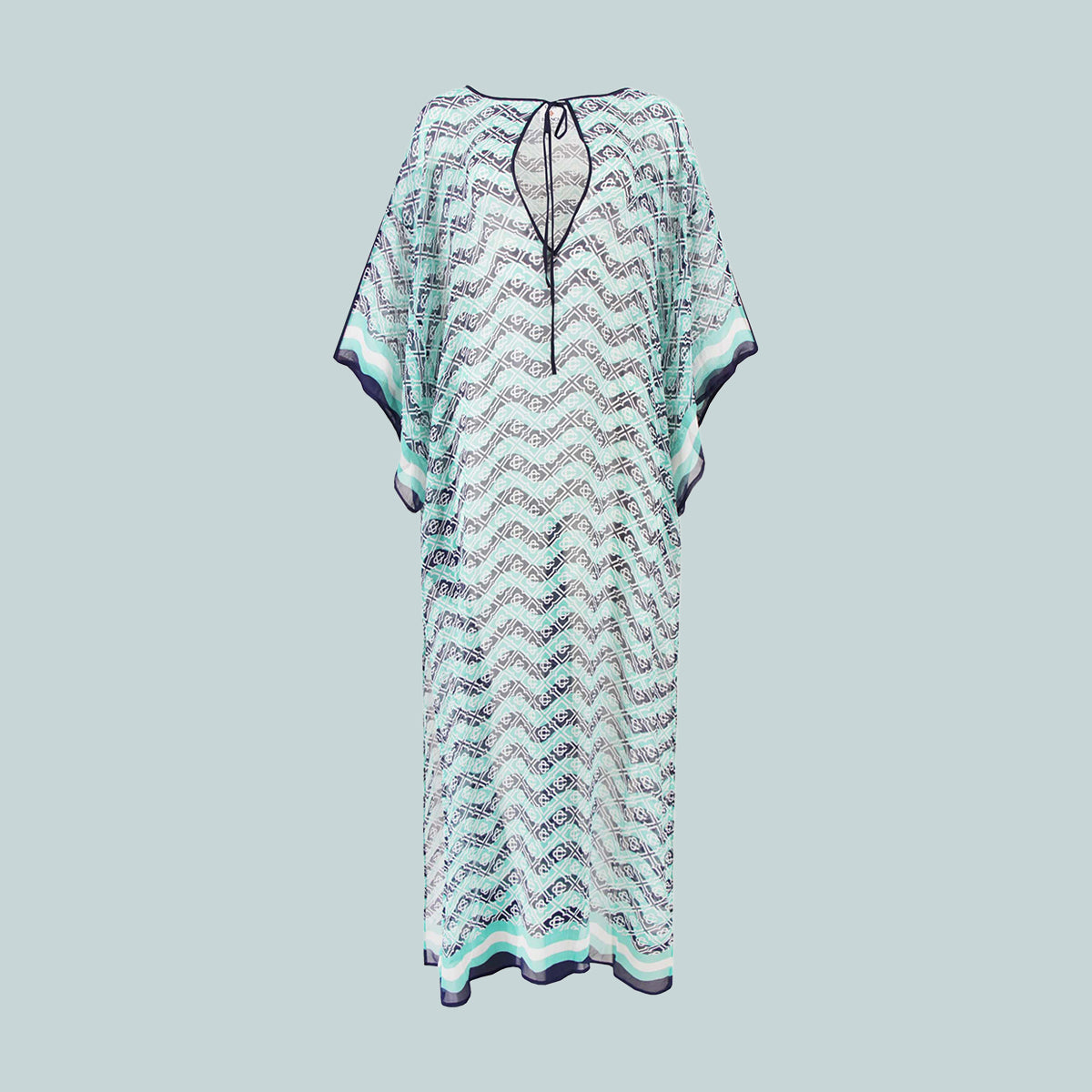 Women&#39;s Monogram Silk Kaftan