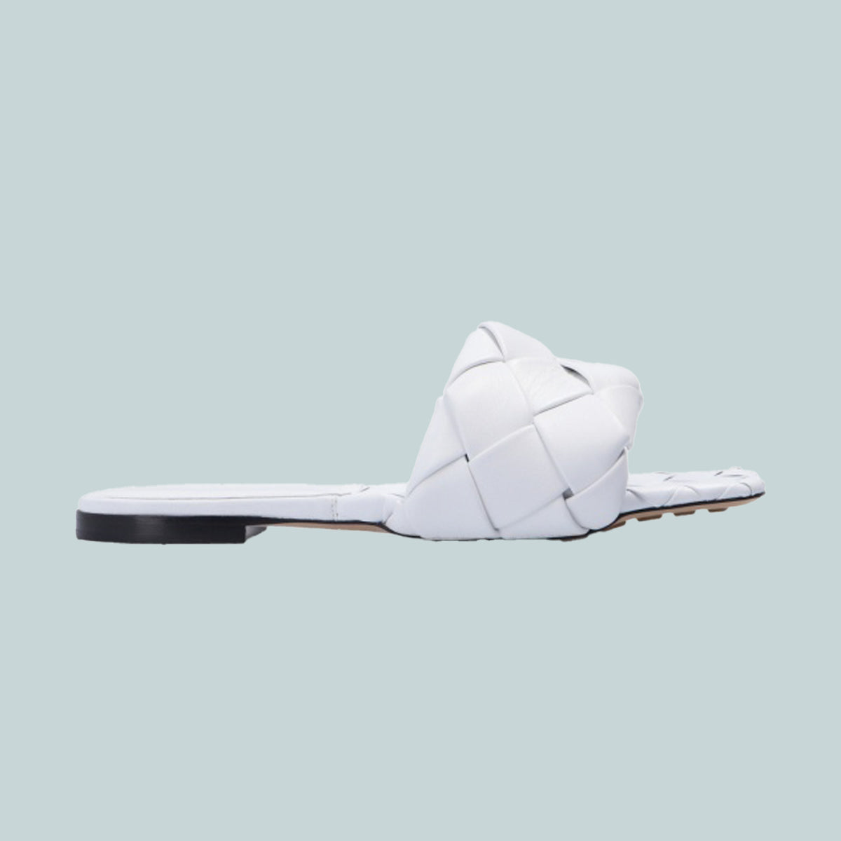 Lido flat sandals white
