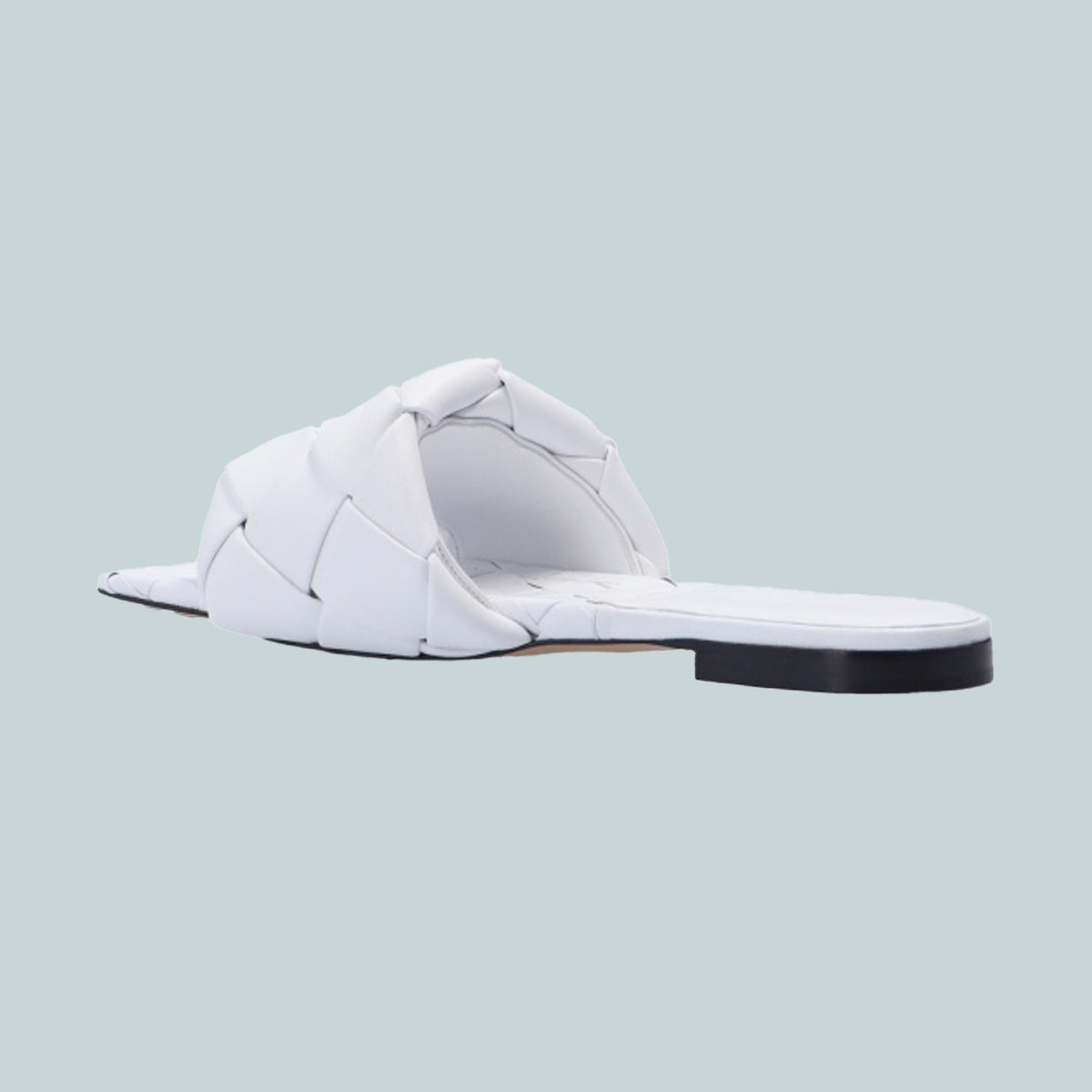 Lido flat sandals white