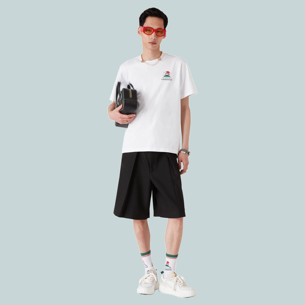 Montagne Ondulée Printed T-Shirt White