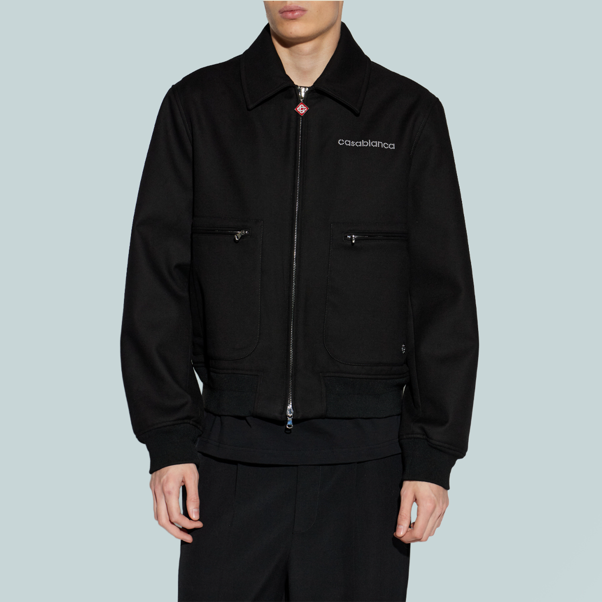 Wool Blouson Black