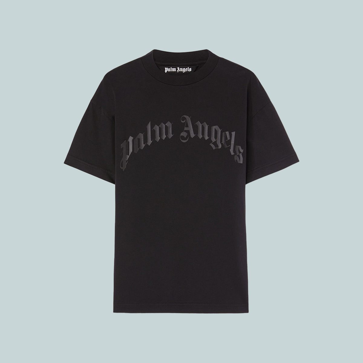 Curved Logo Tee Black / Black