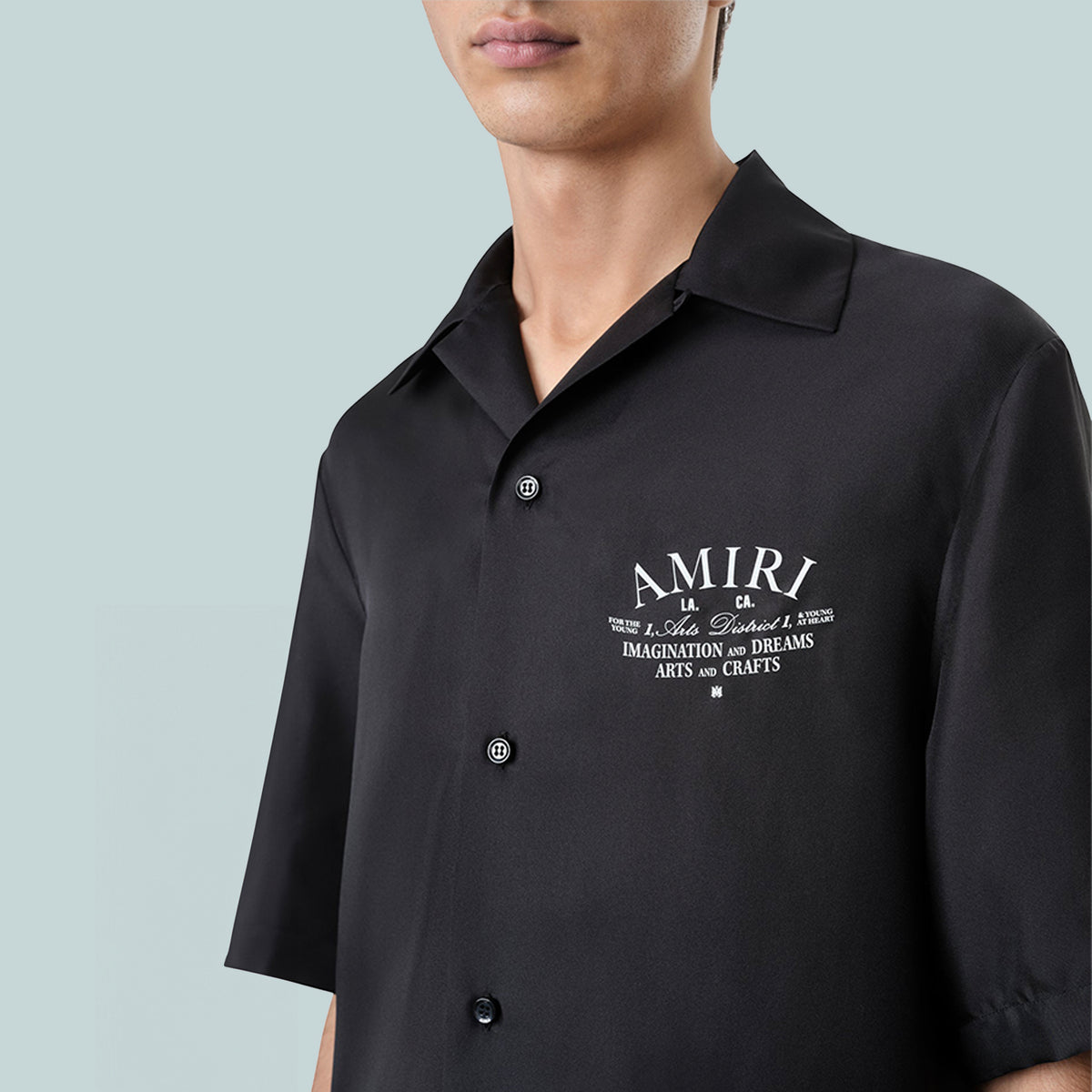 Arts District Bowling Shirt Black