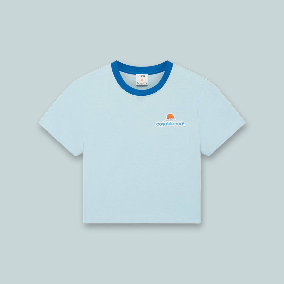 Casablanca Montagne Patch Baby Tee Blue