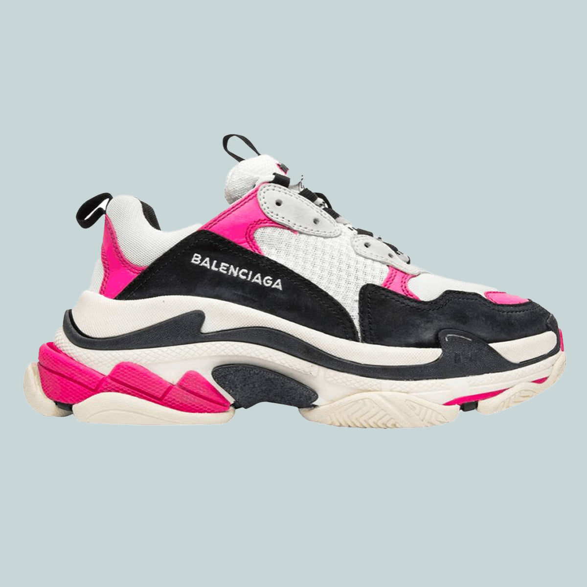 Women&#39;s Triple S Sneaker Black/Pink