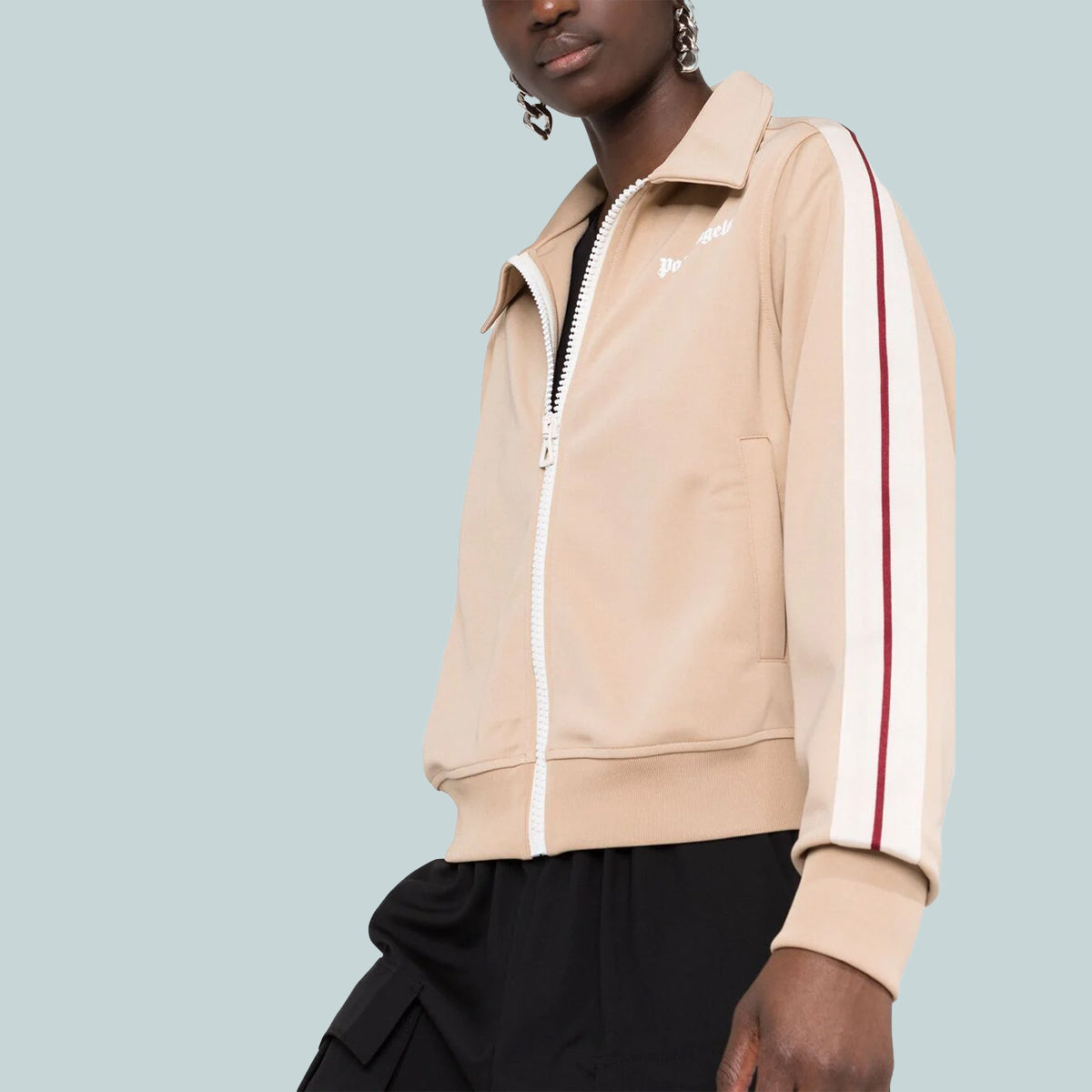 Classic track jacket nougat