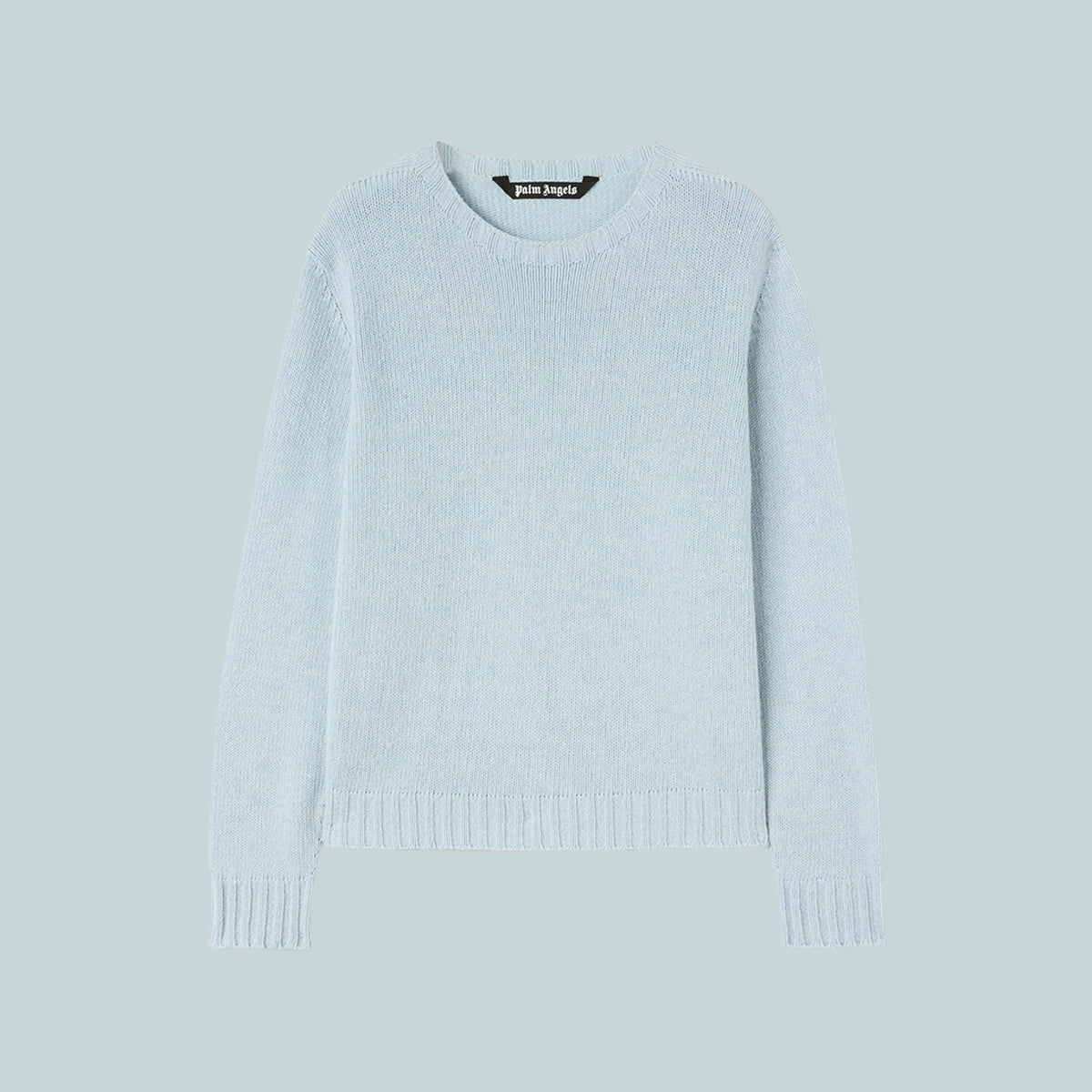 Curved Logo Sweater Light Blue