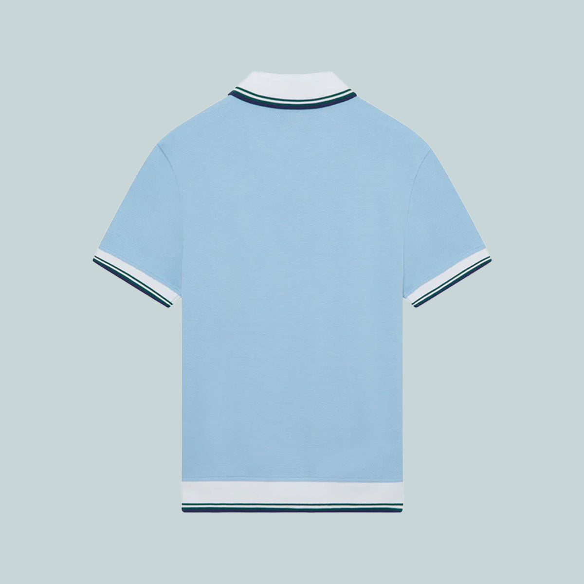 Diamond Logo Pique Polo Pale Blue