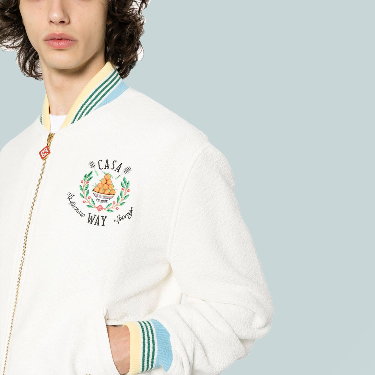 Bomber Jacket White Casa Way