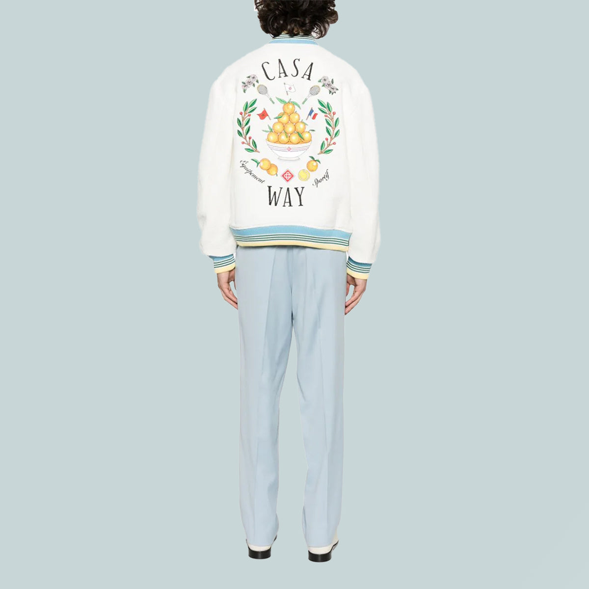 Bomber Jacket White Casa Way