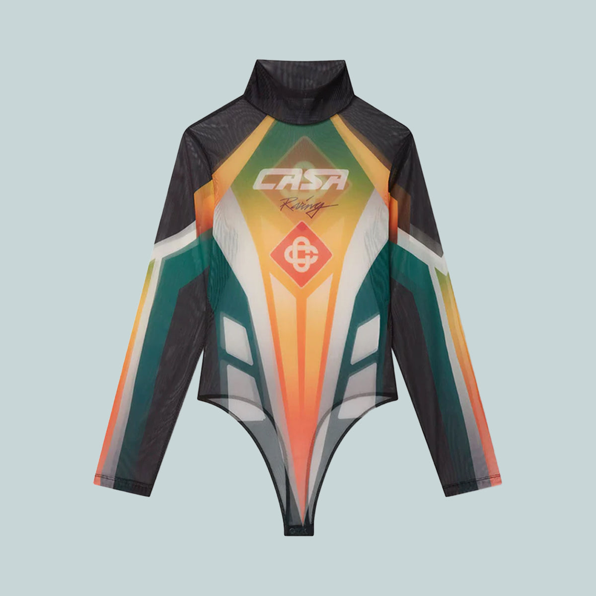 Women&#39;s Printed Mesh Bodysuit Casa Racing