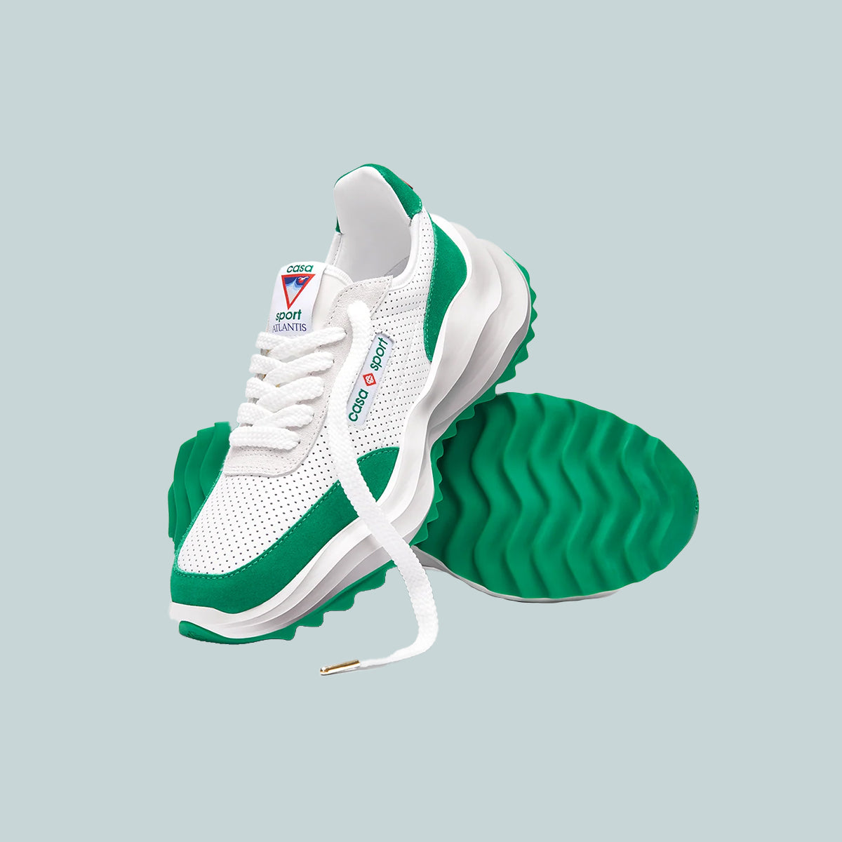 Men&#39;s Atlantis Sneaker White/Green