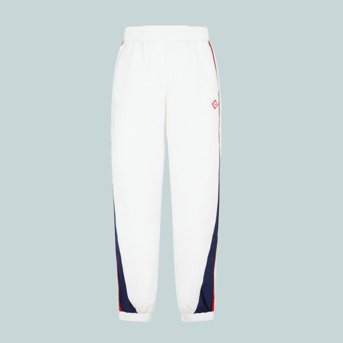 Side Panelled Shell Suit Track Pant White