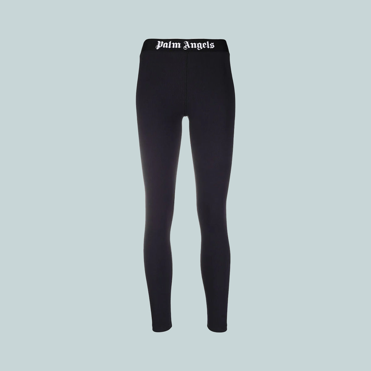 Logo waistband leggings black