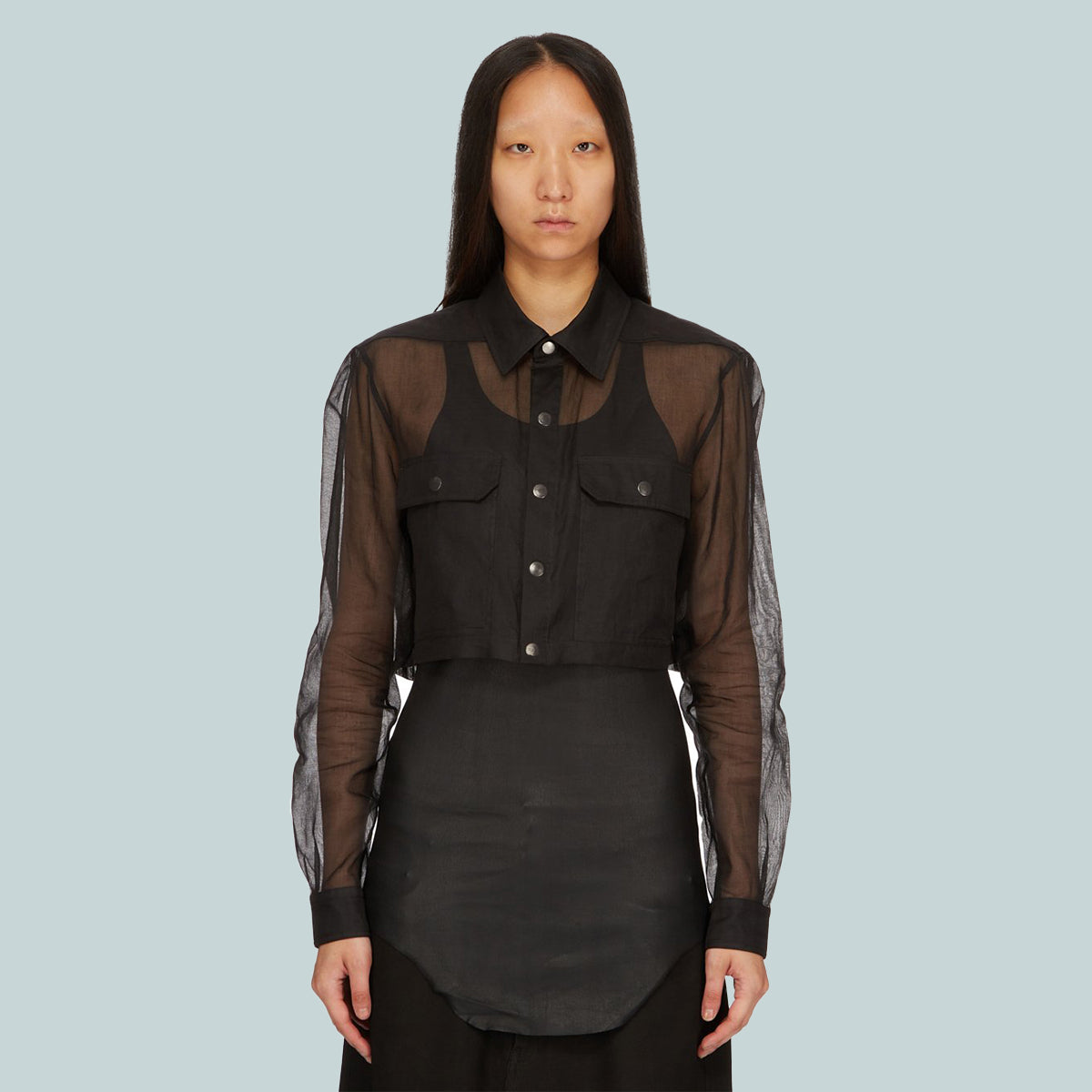 Cropped Outershirt Black