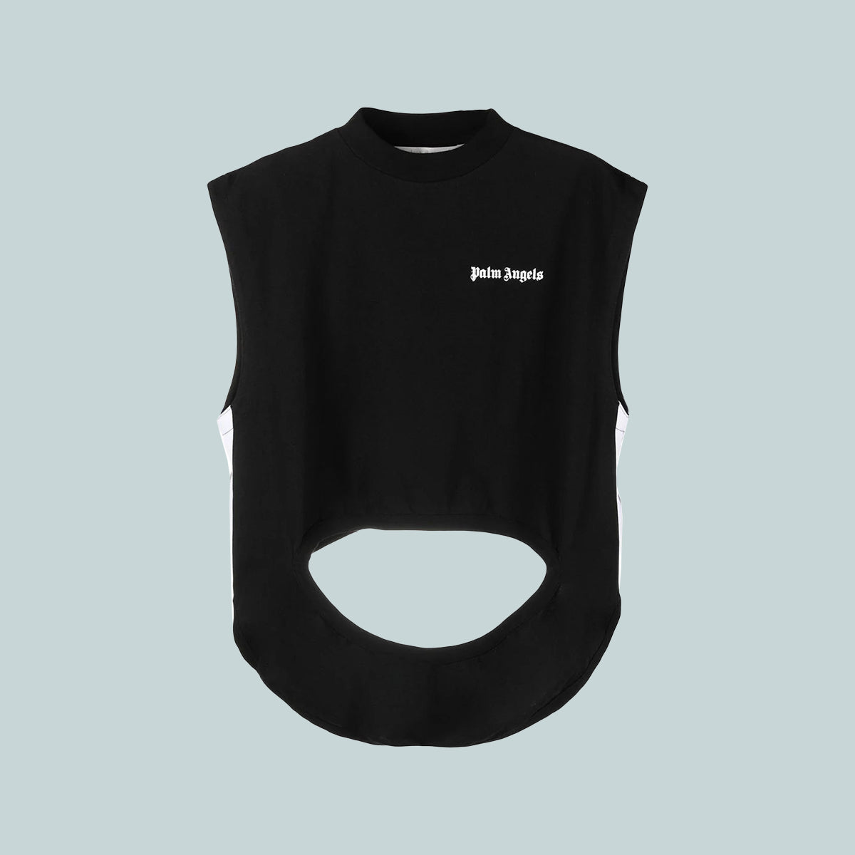 Cut out tank tee black