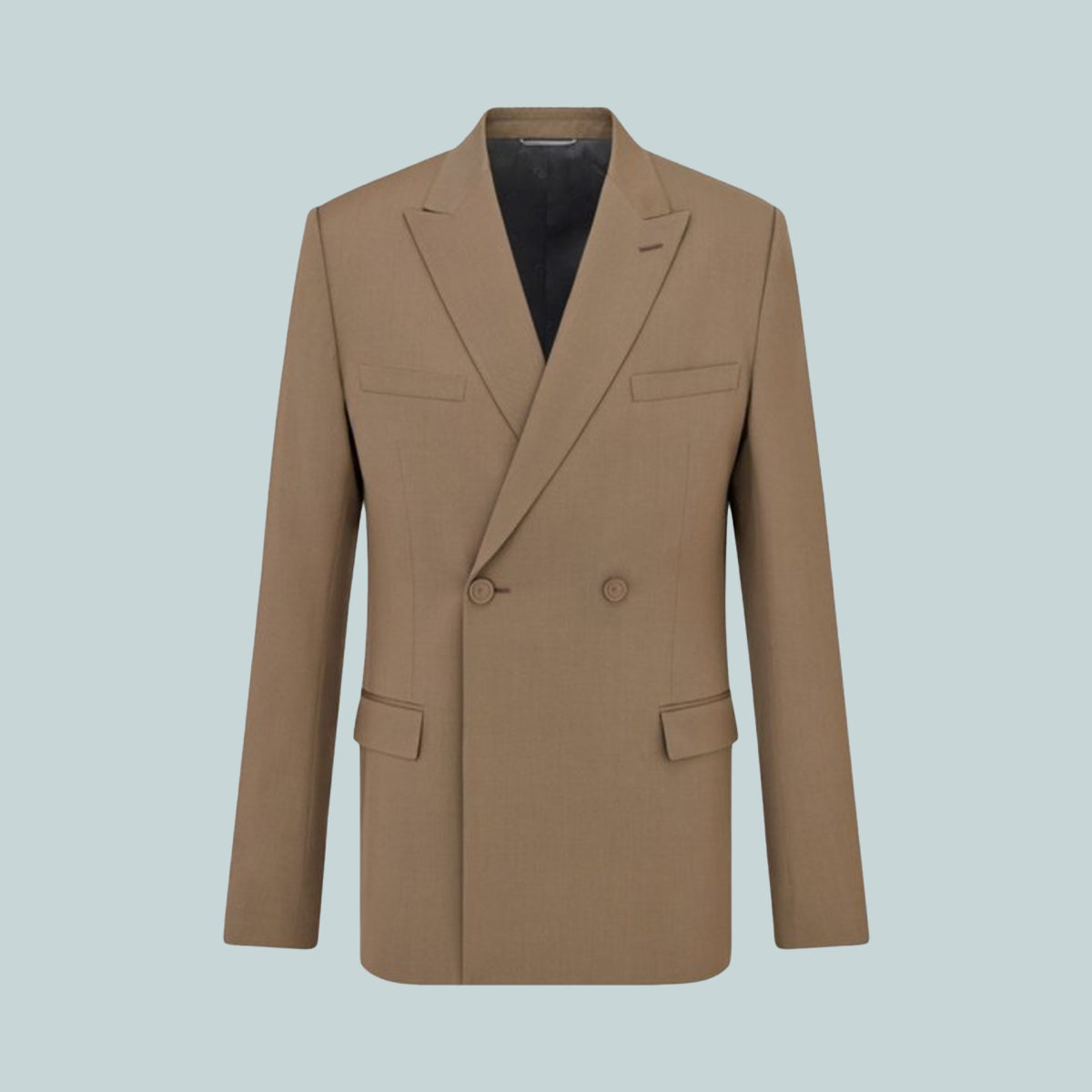 Double Breasted Jacket Brown