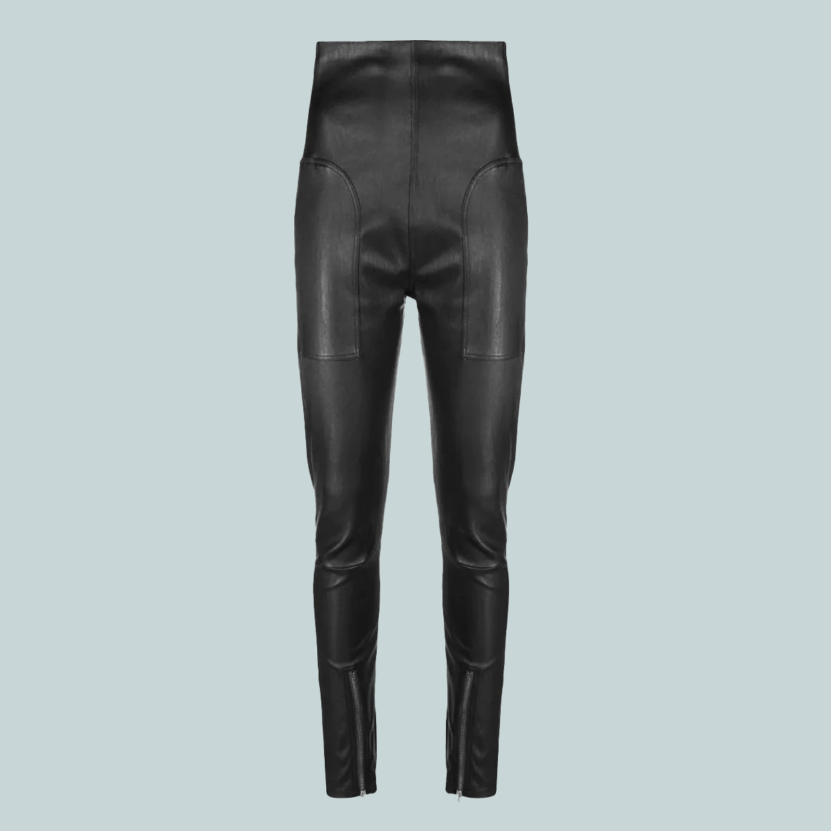 Dirt Waist Leggings Leather Black