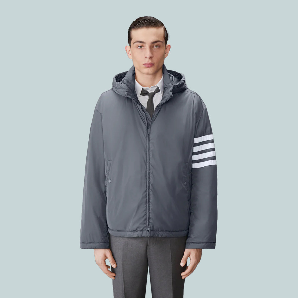 4-Bar Down Jacket Grey