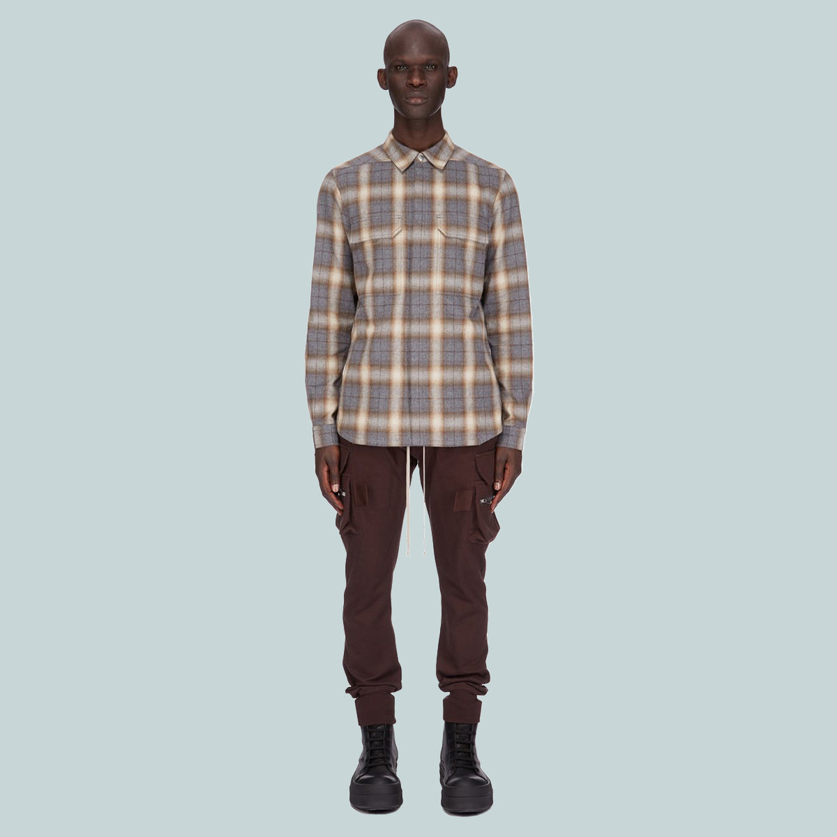 Outershirt Grey Plaid