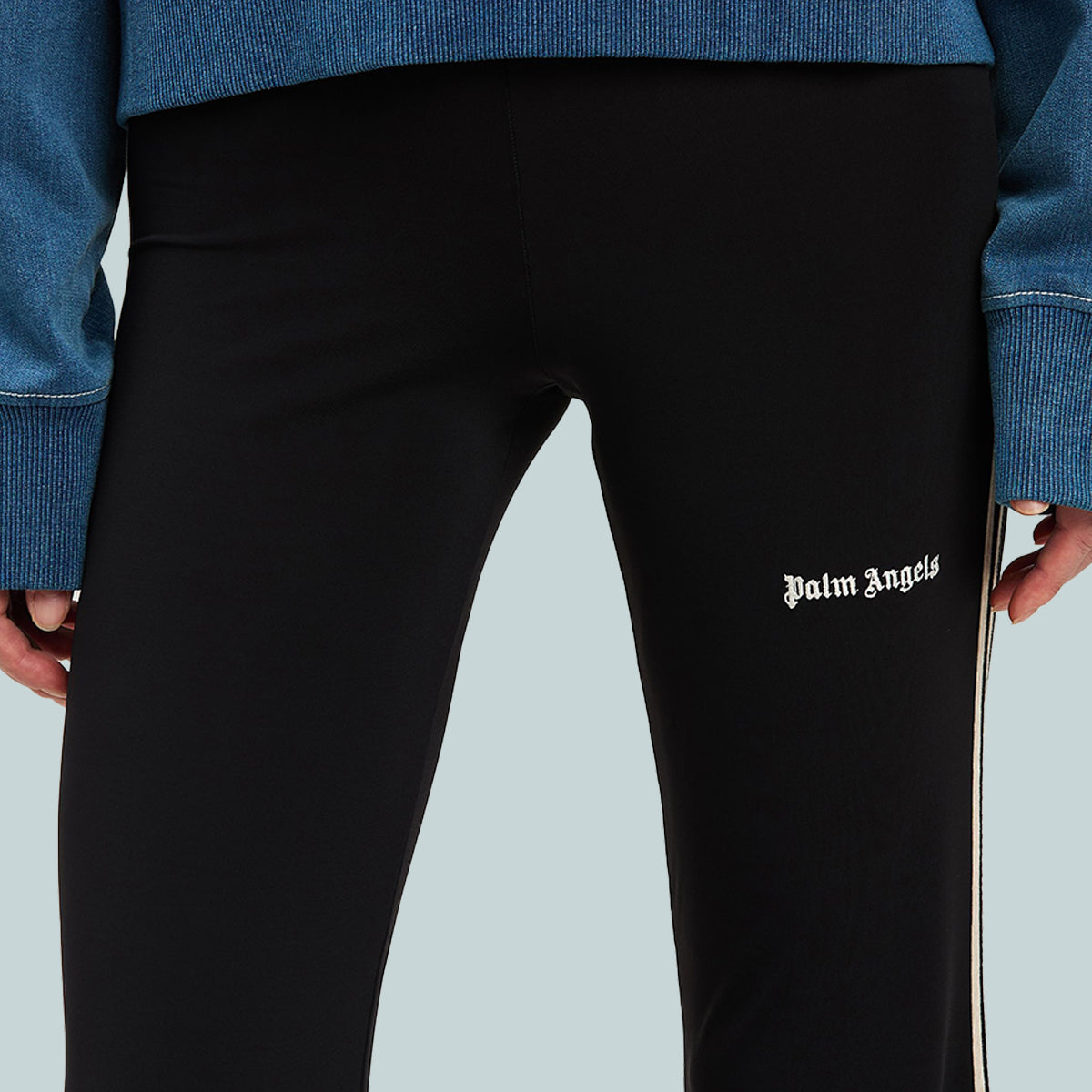 Classic Logo Fitted Pants Black