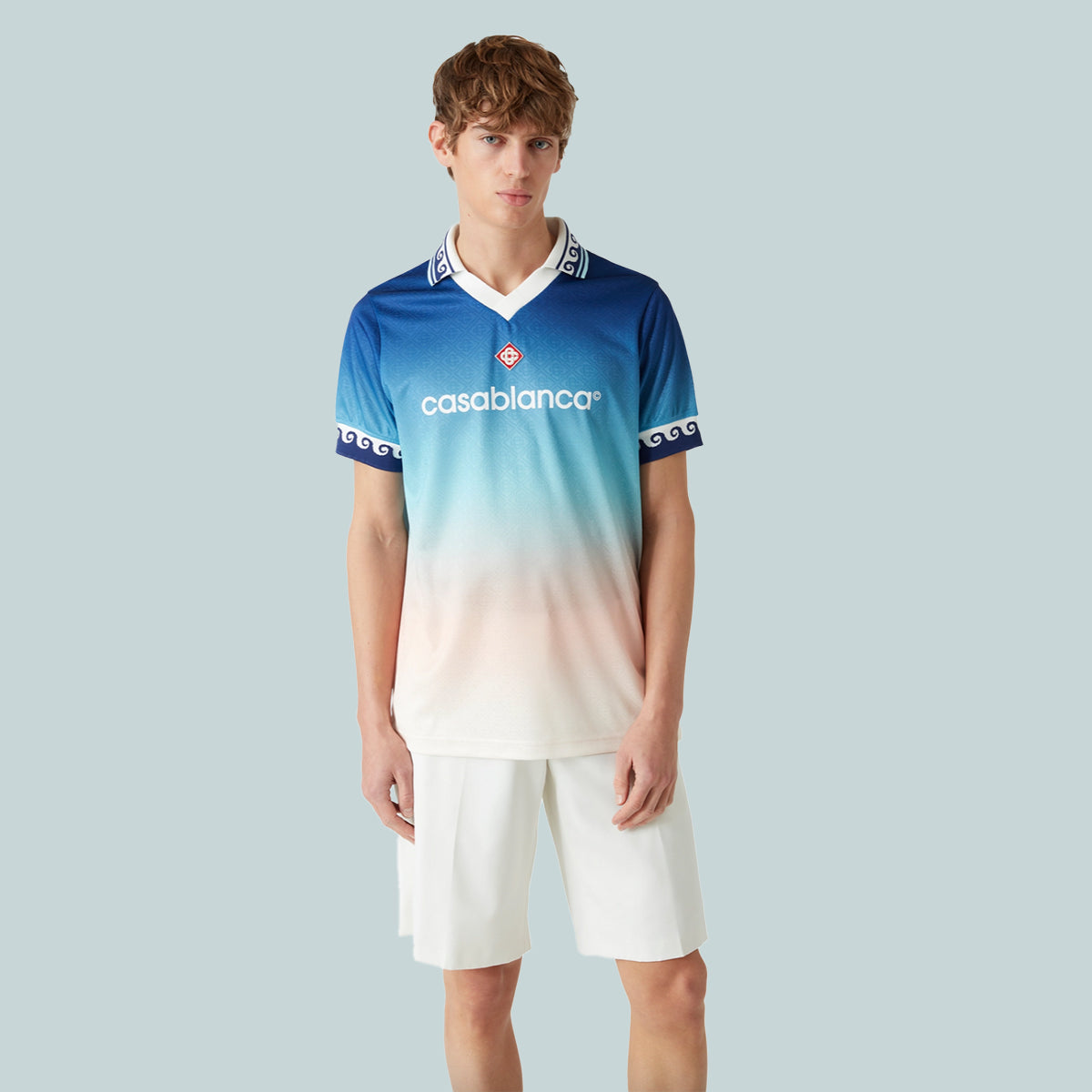 Football Shirt Blue Gradient