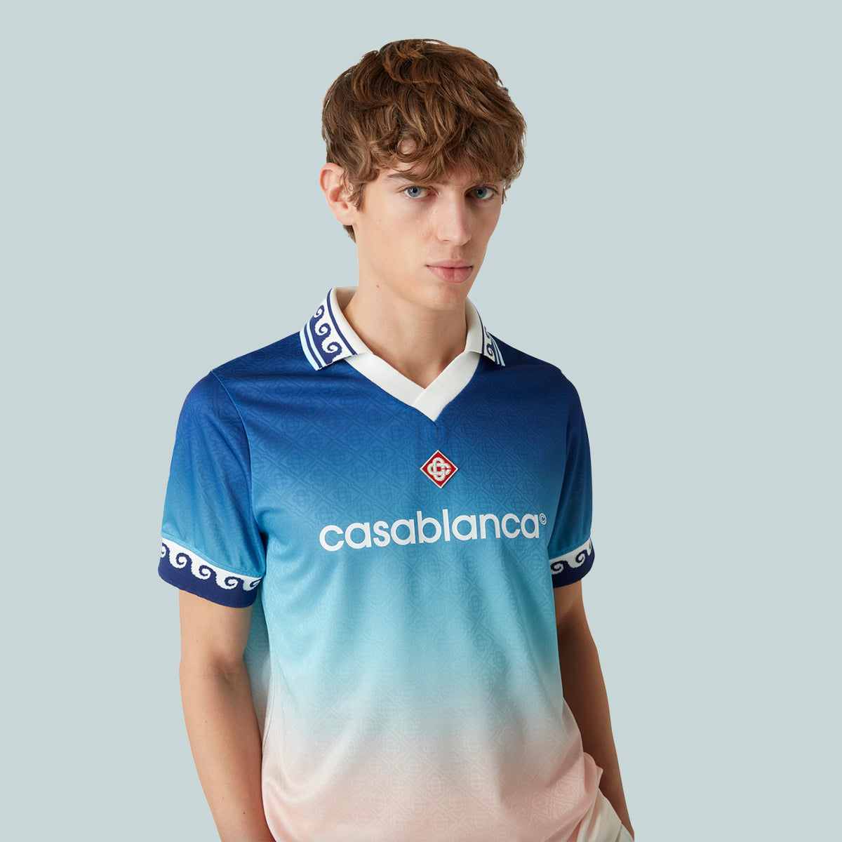 Football Shirt Blue Gradient