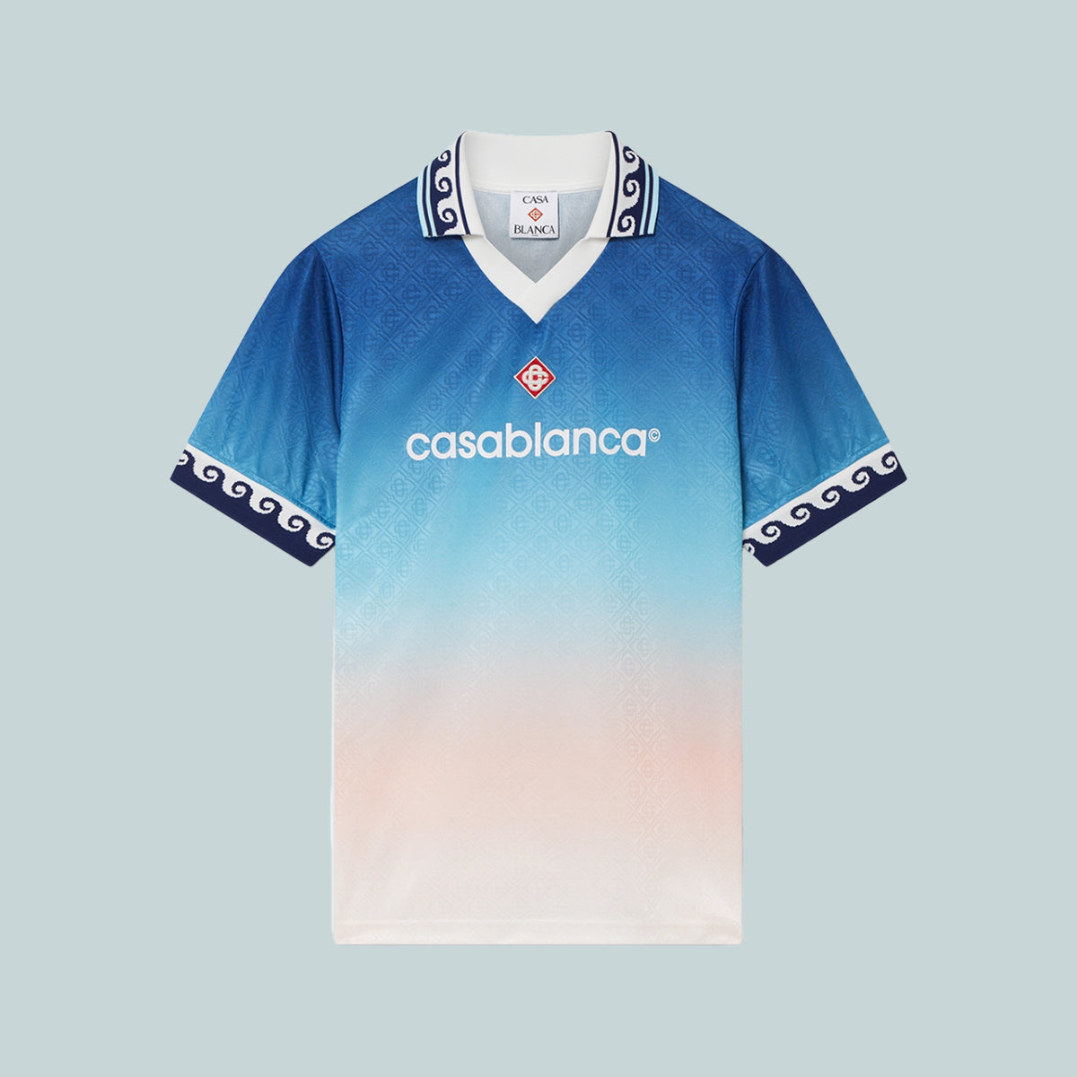 Football Shirt Blue Gradient