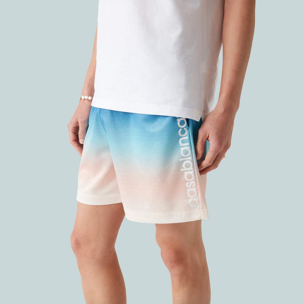 Men&#39;s Football Shorts Blue Gradient