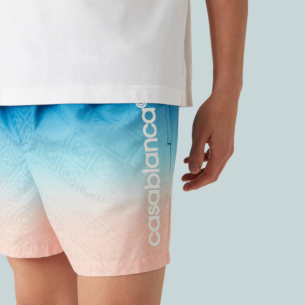 Men&#39;s Football Shorts Blue Gradient