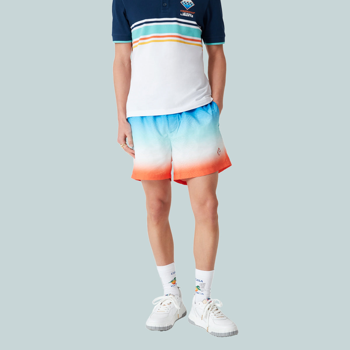 Gradient Jacquard Swim Shorts