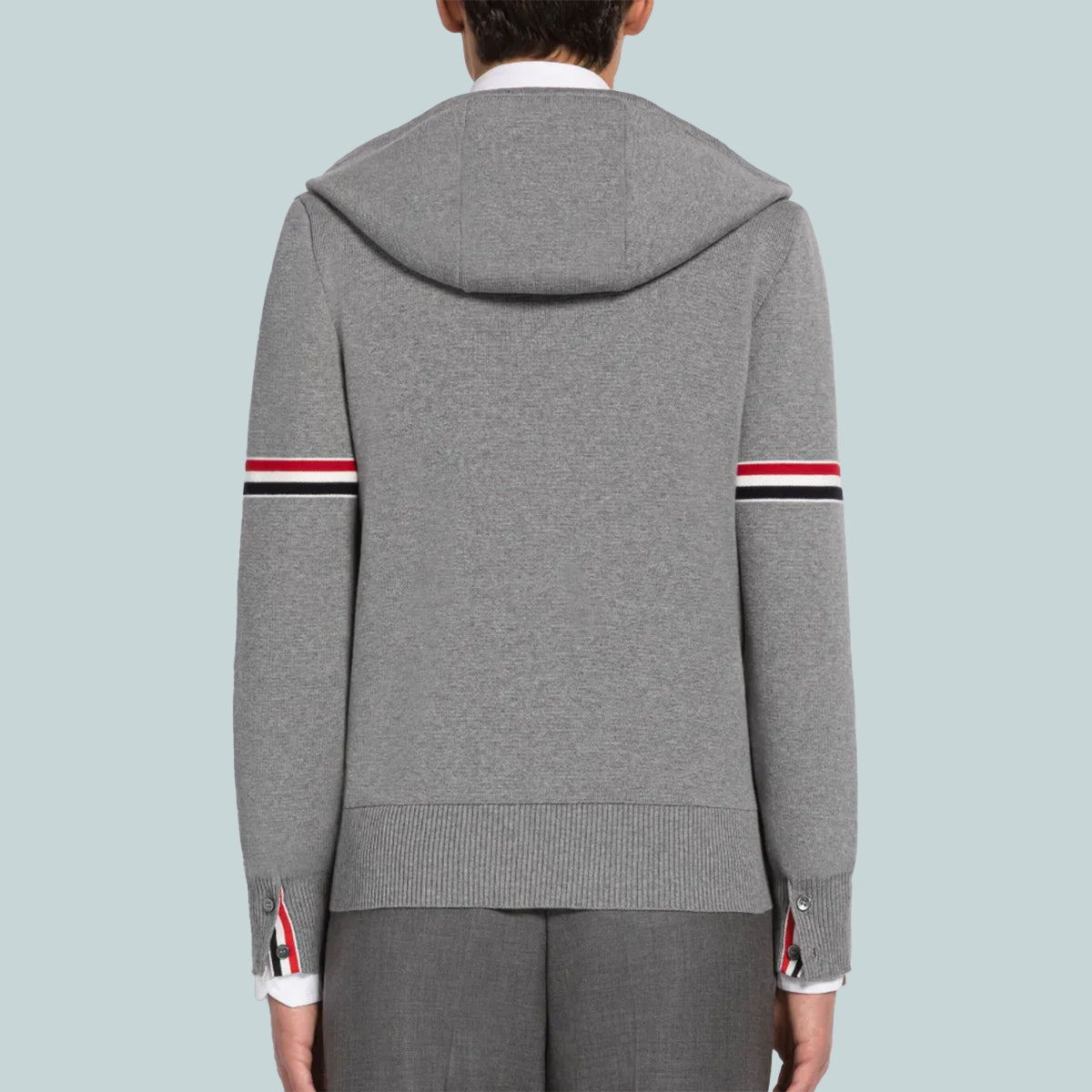 Cotton Milano Armband Hoodie Grey
