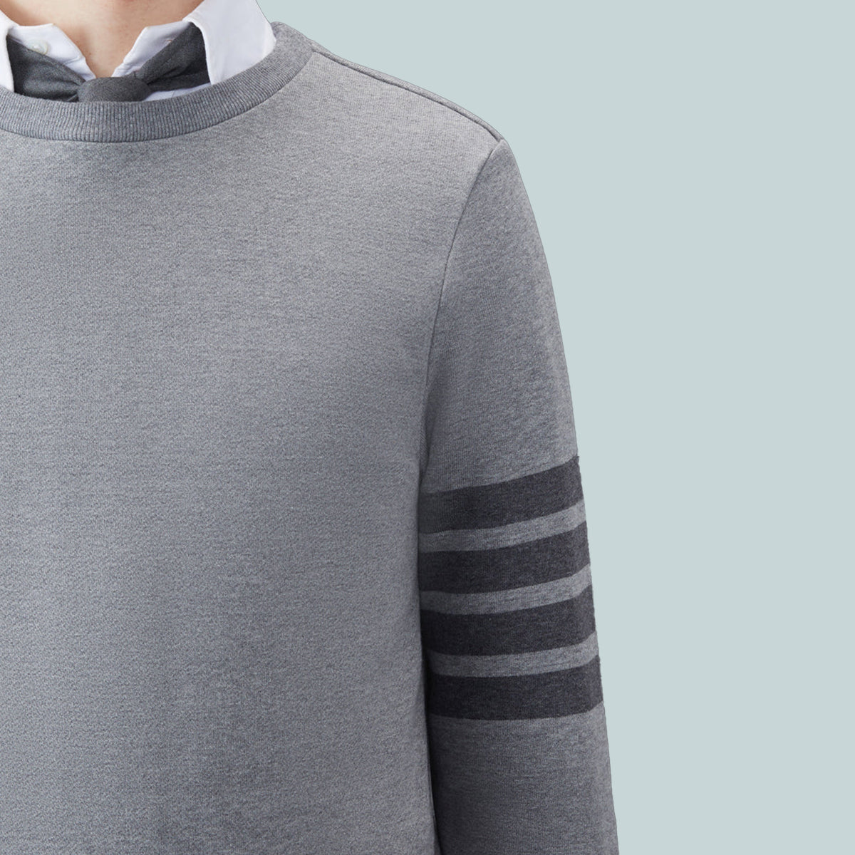 Classic Loopback 4-Bar Relaxed Sweatshirt Tonal Grey