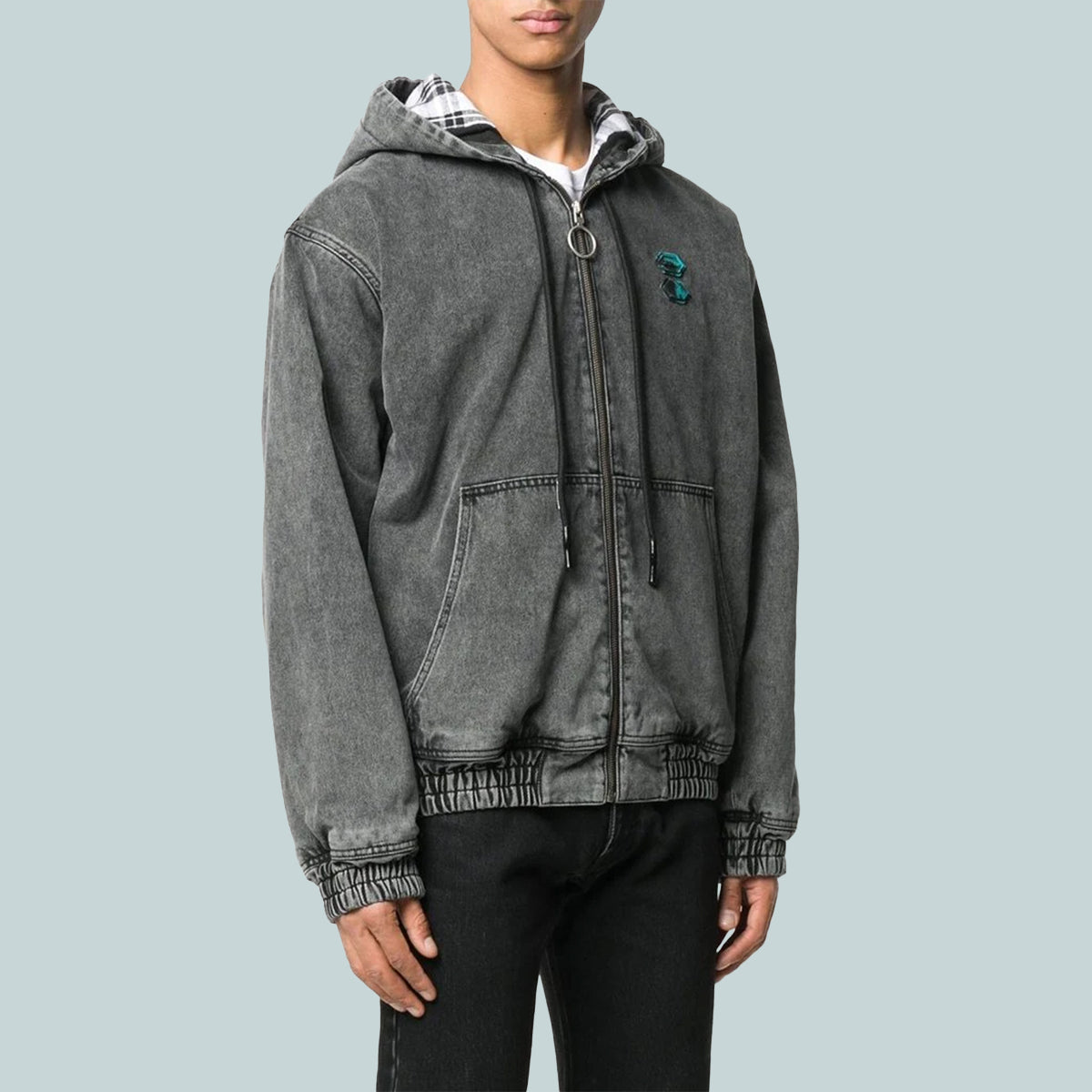 Arrow denim hoodie